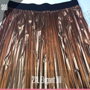 2XL elegant gold Jill skirt